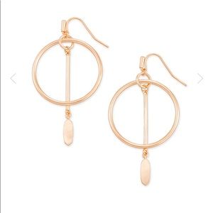 Nalani Open Frame Rose Gold Earrings